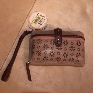 The Sak wristlet/crossbody cellphone wallet